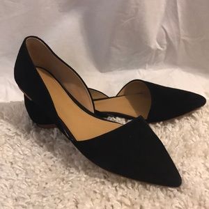 J Crew D’orsay pointy toe flats